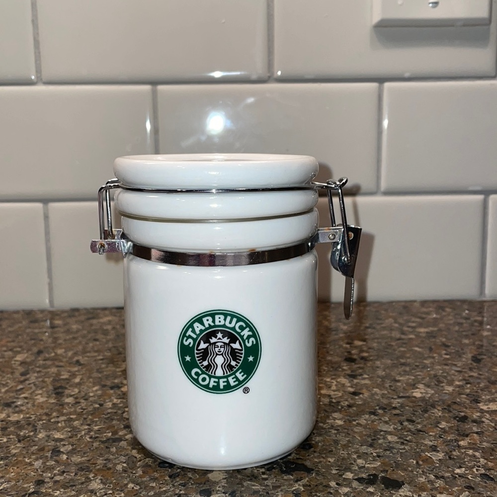 Starbucks 2007 Split Mermaid Tail Original Logo Mini Canister Container